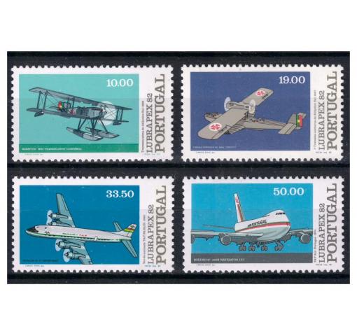 PORTUGAL, Aviation/Int. Stamp Exhibition LUBRAPEX 1982 **