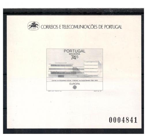 PORTUGAL, Madeira, Europa CEPT/Architecture M/S 1987 **