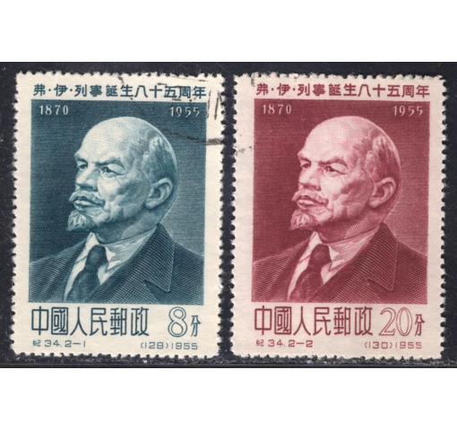 PRC, 85th Birthday of Lenin (C34) 1955 o