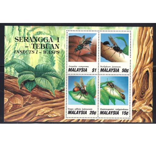 MALAYSIA, Insects M/S 1991 **