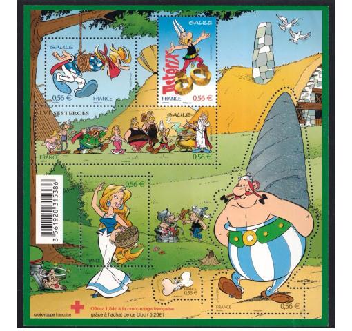 FRANCE, Red Cross/Asterix Cartoon M/S 2009 **