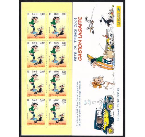 FRANCE, Philately Day/Cartoon Gaston Booklet 2001 **