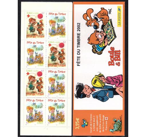 FRANCE, Philately Day/Boule and Bill Cartoon Booklet 2002 **