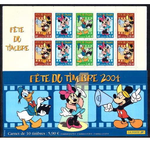 FRANCE, Philately Day/Walt Disney Booklet 2004 **