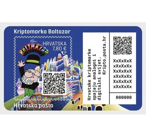 CROATIA, Professor Balthazar (5th Crypto Stamp) M/S 2023 **