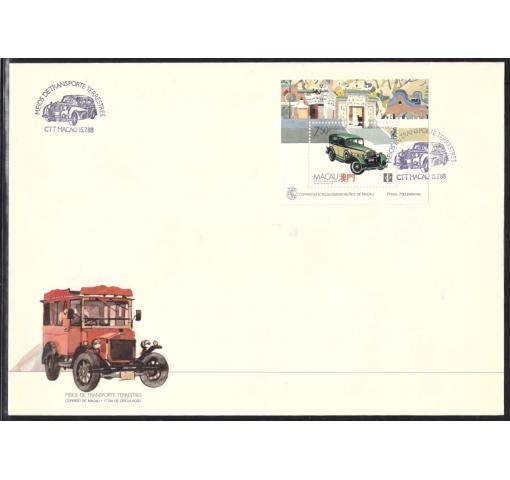 MACAU, Traditional Transport II M/S 1988 FDC