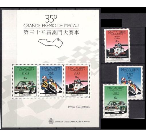 MACAU, 35th Grand Prix (Set+M/S) 1988 **