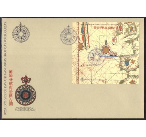 MACAU, Compass Cards M/S 1990 FDC