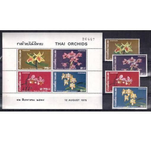 THAILAND, Orchids (Set+M/S) 1975 **