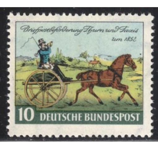 GERMANY, 100th Anniversary of Thurn+Taxis Stamps 1952 **