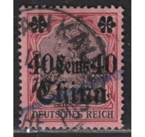 GERMANY, Post Office in China, "China"/40Pfg. Germania 1905 o