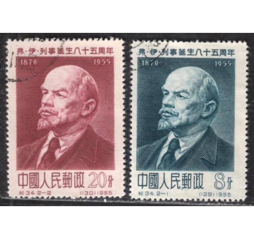 PRC, 85th Birthday of Lenin (C34) 1955 o