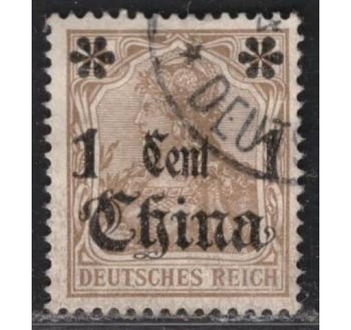 GERMANY, Post Office in China, 1C./3Pfg. Germania (without Watermark) 1905 o