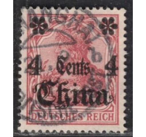 GERMANY, Post Office in China, 4C./10Pfg. Germania (without Watermark) 1905 o