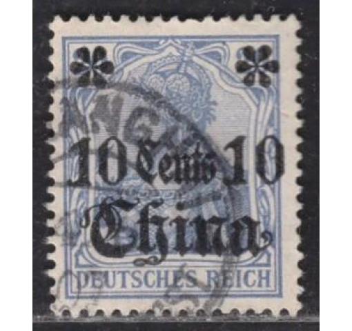 GERMANY, Post Office in China, 10C./20Pfg. Germania (without Watermark) 1905 o