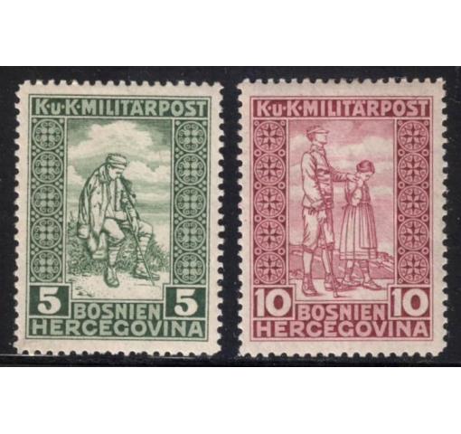 BOSNIA+HERCEGOVINA, Charity Stamps 1916 *