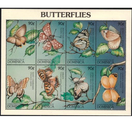 DOMINICA, Butterflies M/S 1997 **