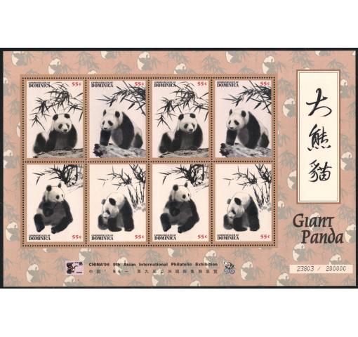 DOMINICA, Giant Panda/ CHINA ´96 Stamp Exhibition 1996 **