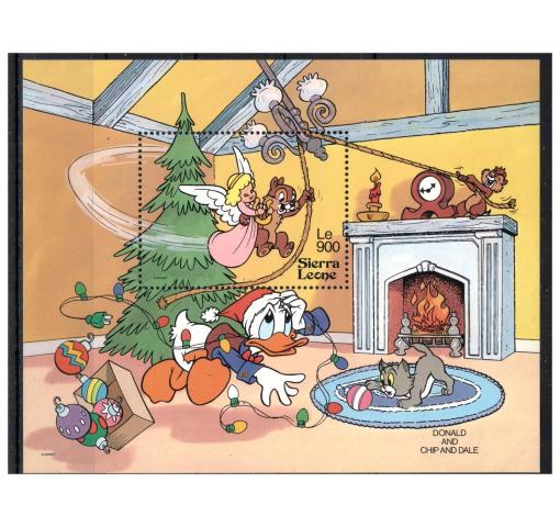 SIERRA LEONE, Walt Disney, Christmas M/S 1992 **