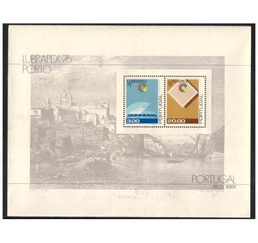 PORTUGAL, Stamp Exhibition LUBRAPEX M/S 1976 **