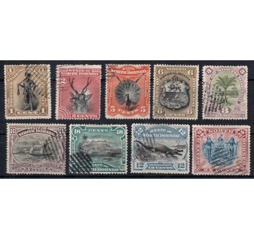 MALAYA, North Borneo, Views Definitives 1894 o