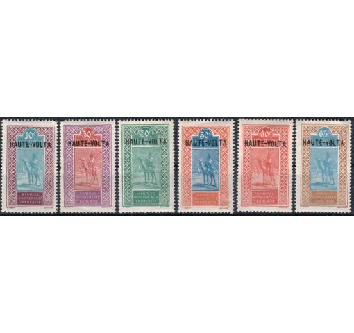 UPPER VOLTA, 10C.-65C. Cameleer (3rd Overprint Set) 1925 *