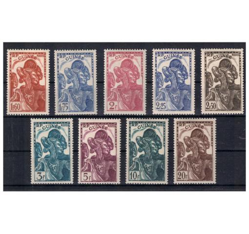 FRENCH GUINEA, Guinea Women Definitives 1938/40 *