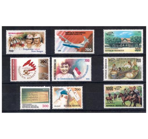 INDONESIA, 5 different+complete Issues 1995 **