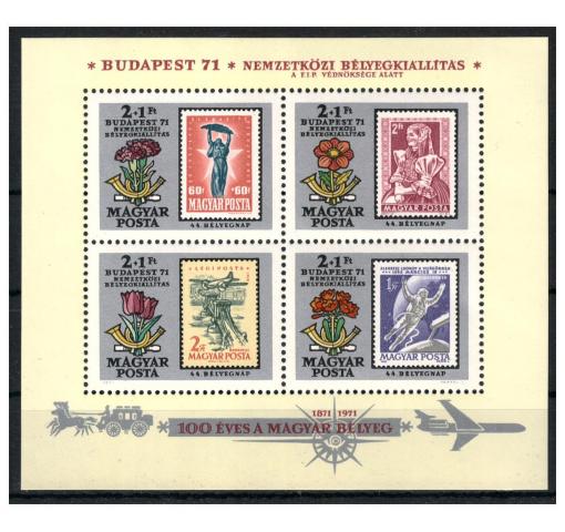 HUNGARY, Stamp Exhibition Budapest M/S 1971 **