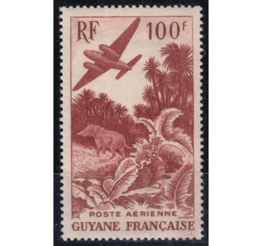 FRENCH GUYANA, 100F. Airmail 1947 **