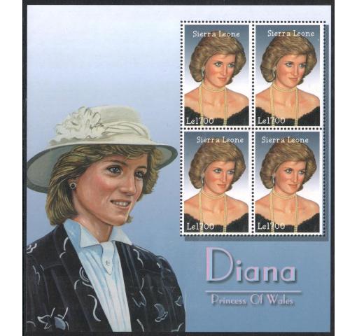 SIERRA LEONE, 5th Death Anniversary of Princess Diana M/S 2002 **