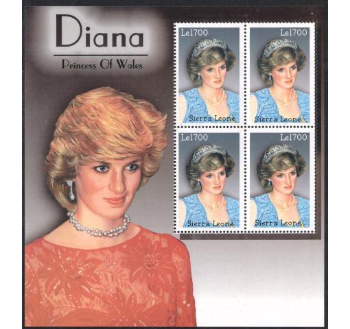 SIERERA LEONE, 5th Death Anniversary of Princess Diana M/S 2002 **