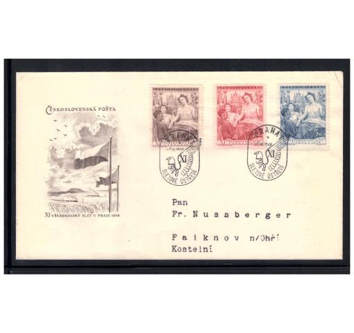 CZECKOSLOVAKIA, 11th Sokol Congress 1948 FDC