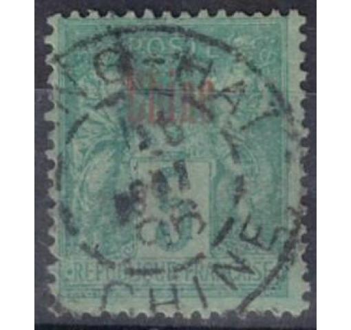 FRANCE, Post Office in China, 5C. Allegory 1894 o