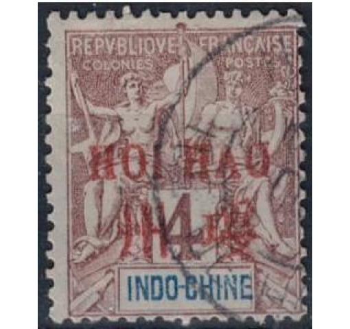 FRENCH INDO-CHINESE POST OFFICE, Hoi-hao, 4C. Allegory 1901 o