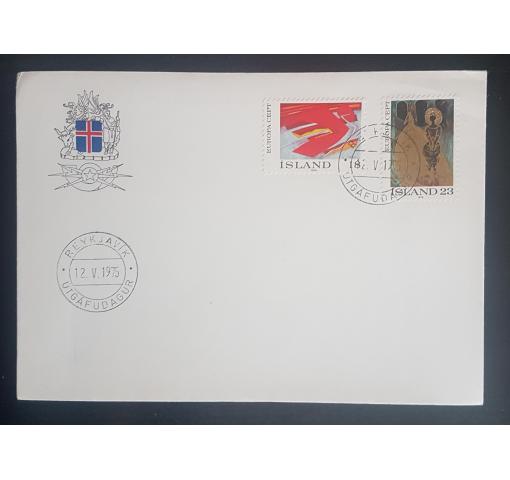 ICELAND, Europa CEPT 1975 FDC