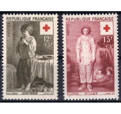 FRANCE, Red Cross 1956 **