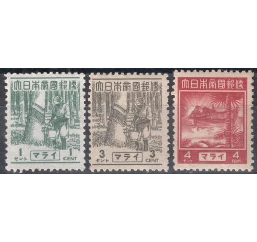 JAPAN, Occupation of Straits Settlements, Definitives 1943 **