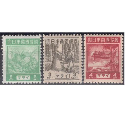 JAPAN, Occupation of Straits Settlements, Definitives 1943 **