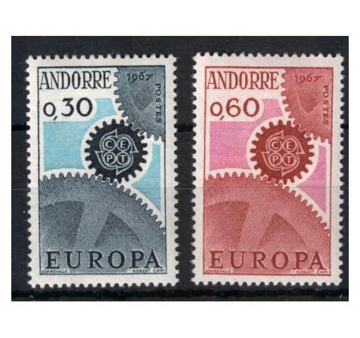 FRENCH ANDORRA, Europa CEPT 1967 **