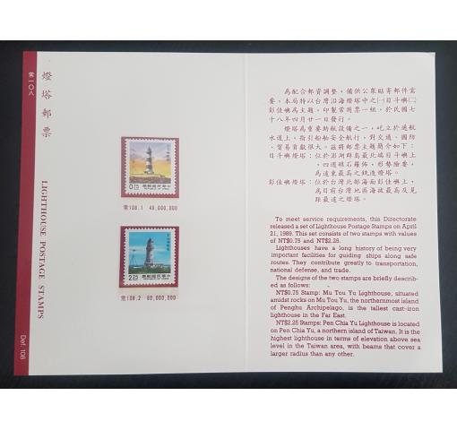 TAIWAN, Lighthouse Definitives 1989 **