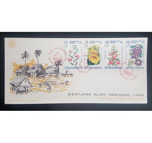 INDONESIA, Disaster Relief 1966 FDC