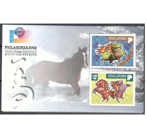 SINGAPORE, Year of the Horse/PHILAKOREA M/S 2002 **