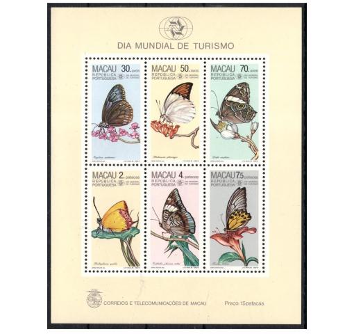 MACAU, Butterflies M/S 1985 **