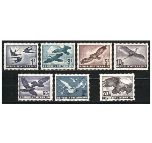 AUSTRIA, Airmail Birds 1950/53 **