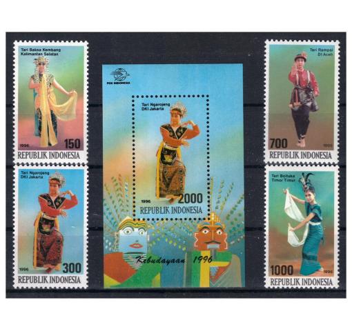 INDONESIA, Dancers Set+M/S 1996 **