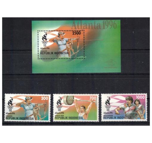 INDONESIA, Olympic Games Atlanta Set+M/S 1996 **