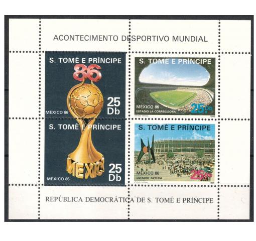 SAO TOMÉ, Football World Cup M/S 1986 **