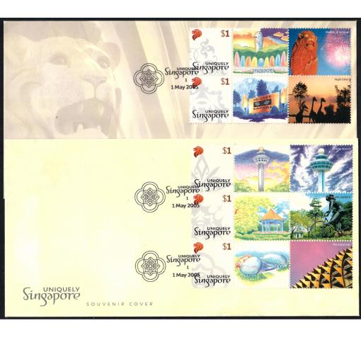 SINGAPORE, Uniqueli Singapore 2005 FDC