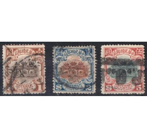 CHINA, $1-$5 Hall Definitives (2nd Peking Print) 1923 o